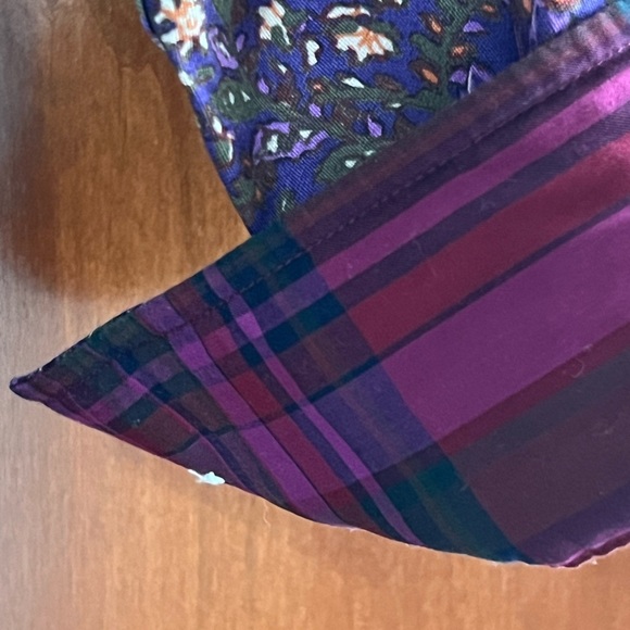 Chaps Deep Purple Design Print Blouse Size 3X - Picture 4 of 6